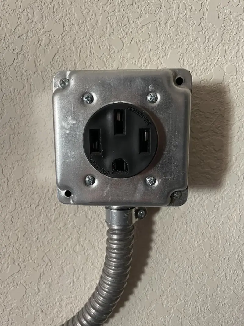 NEMA 14-50 outlet installed for Smart Home Electrical in Holden